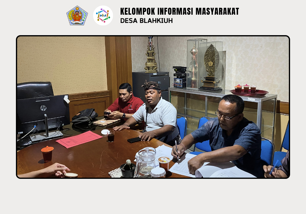 Musyawarah Rutin Lembaga Pemberdayaan Masyarakat (LPM) Desa Blahkiuh - Image 2