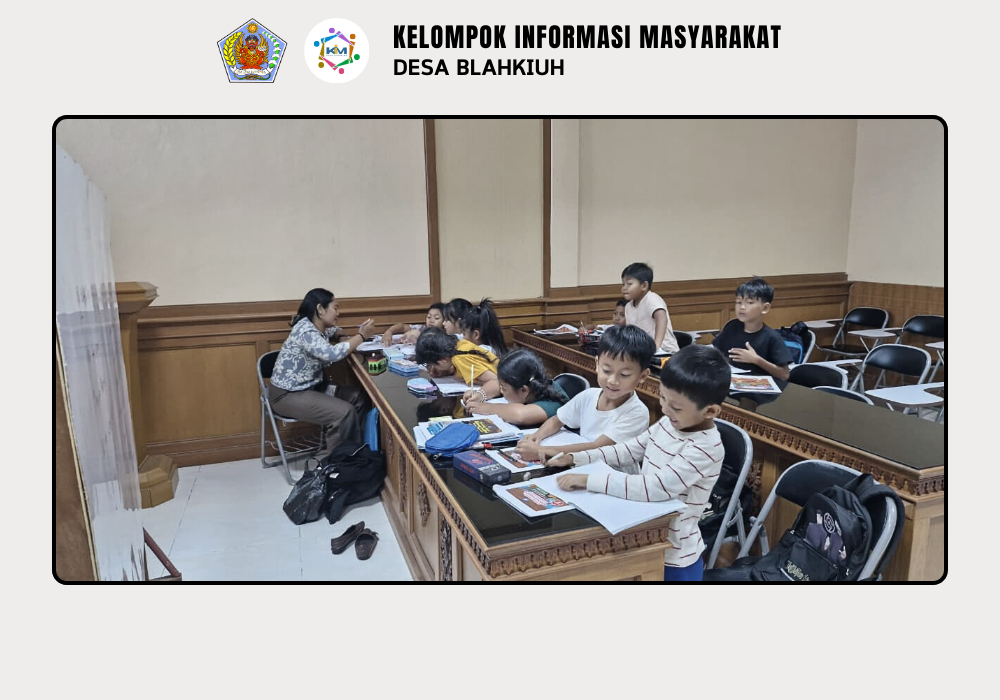 Kegiatan Bimbingan Belajar Bahasa Inggris di Desa Blahkiuh
