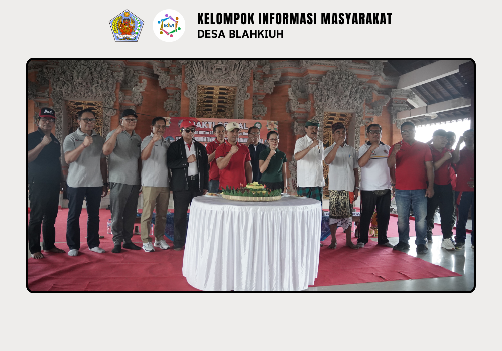 PERAYAAN HUT BKS LPD BADUNG KE-25 DIRANGKAI DENGAN BAKTI SOSIAL BERSIH-BERSIH SAMPAH PLASTIK DI DESA ADAT BLAHKIUH