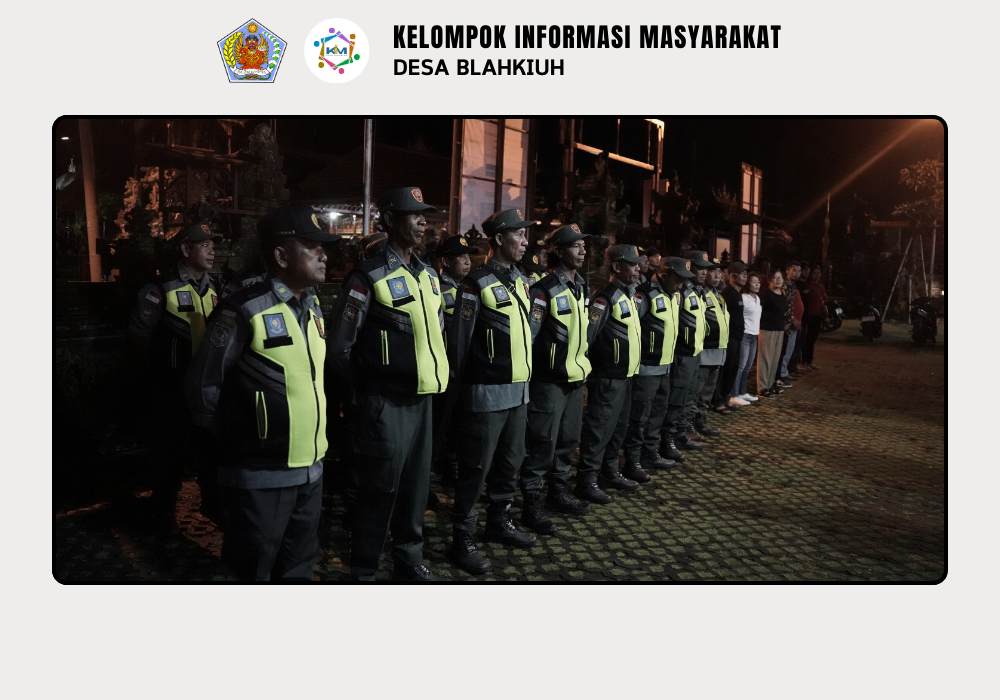Linmas Desa Blahkiuh Melaksanakan Ronda di Wilayah Desa Blahkiuh - Image 7