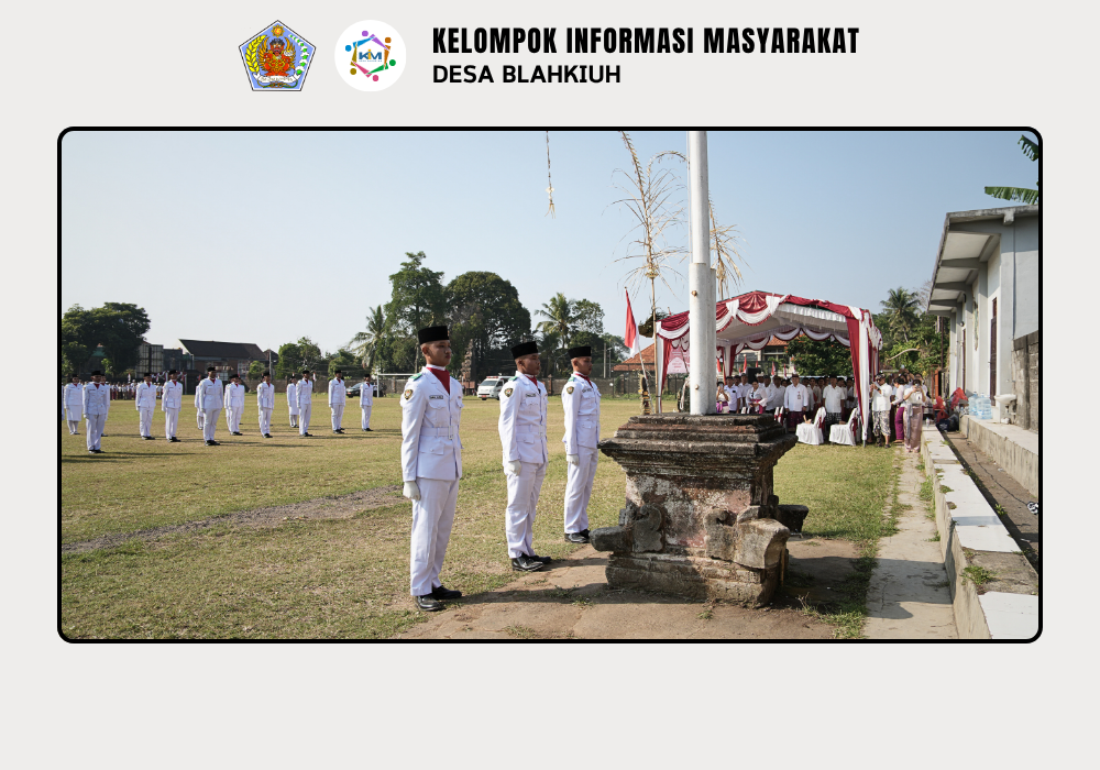 Pemerintah Desa Blahkiuh Ikuti Apel Peringatan Detik-Detik Proklamasi Kemerdekaan RI ke-81 - Image 6