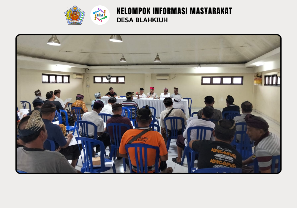 Pra Parum Desa Adat dan RAT Pasar Desa Adat Blahkiuh Digelar di Lantai III Pasar Adat - Image 5