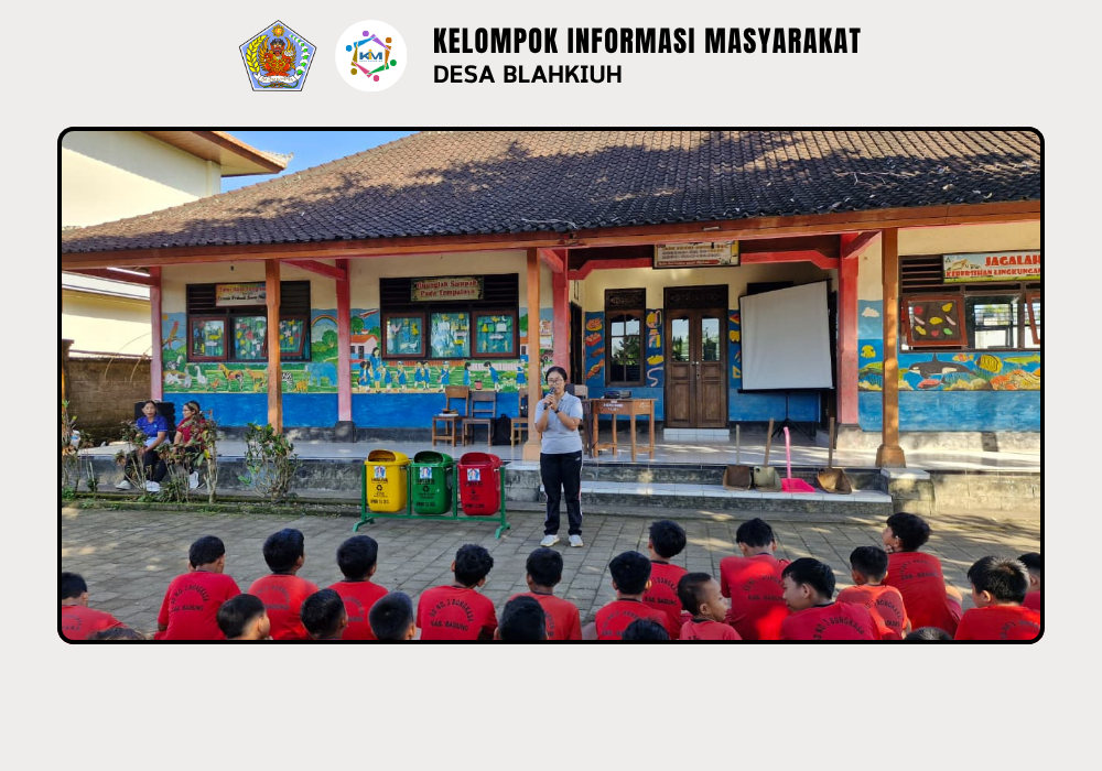 Ketua TP PKK Desa Blahkiuh dan Koordinator TPS 3R Kubon Ampas Sari Berikan Edukasi Pengelolaan Sampah di SD No. 3 Bongkasa - Image 4