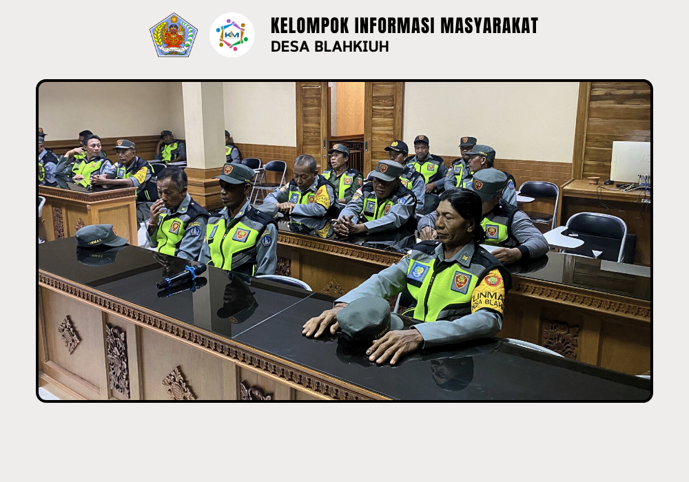RAPAT RUTIN LINMAS DESA BLAHKIUH - Image 3
