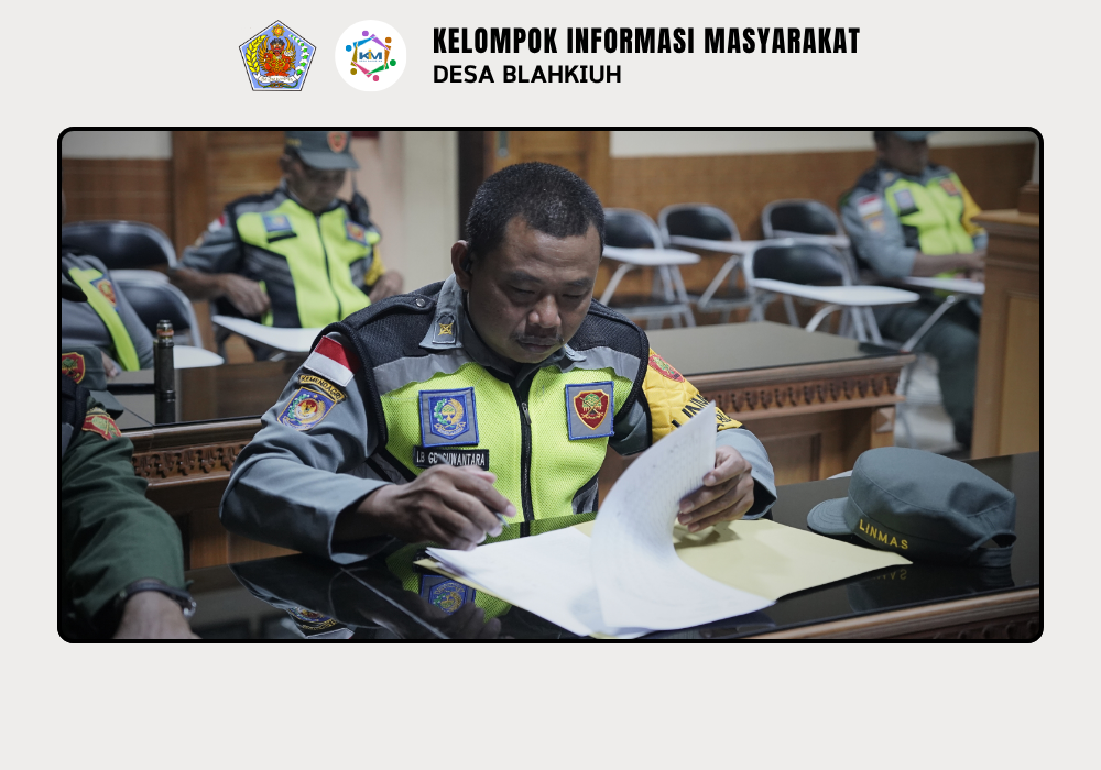RAPAT RUTIN LINMAS DESA BLAHKIUH - Image 4