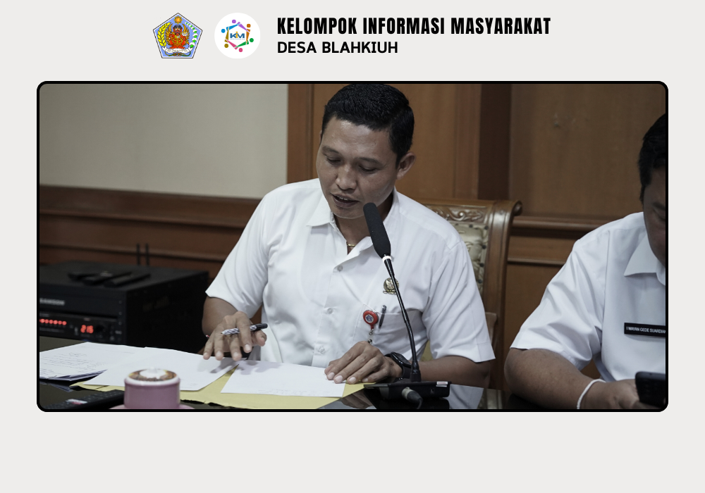 Rapat Koordinasi Apresiasi Masyarakat Berprestasi Desa Blahkiuh Tahun 2025 - Image 2
