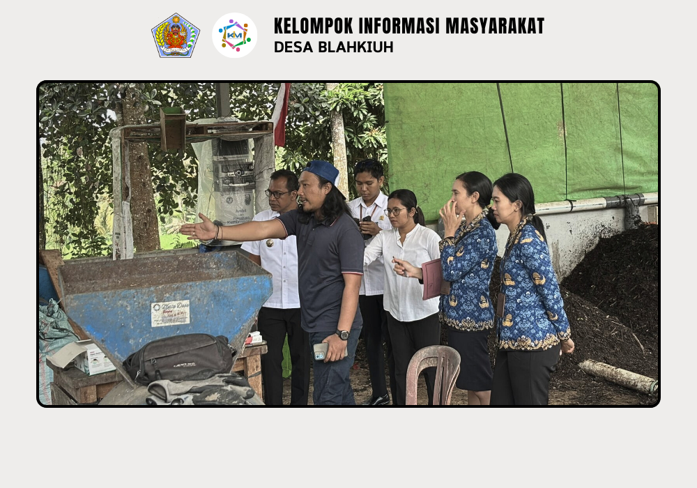 Kunjungan dari DLHK Kabupaten Badung ke TPS 3R Kubon Ampas Sari Desa Blahkiuh - Image 3