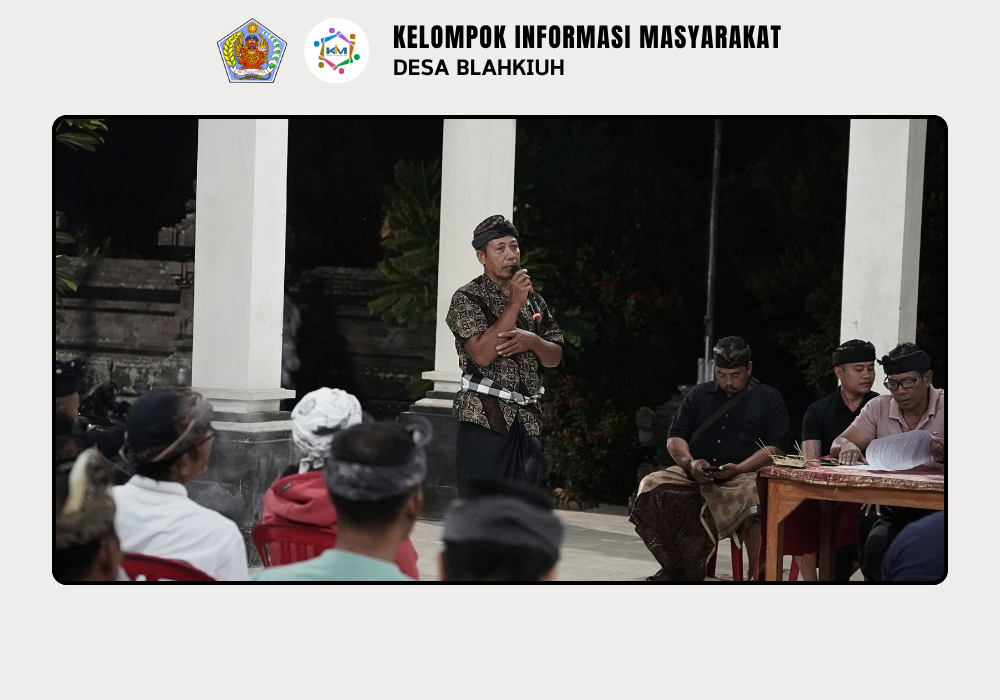 Penyampaian Hasil Tes Kompetensi dan Pengenalan Calon Kepala Kewilayahan Banjar Benehkawan - Image 8