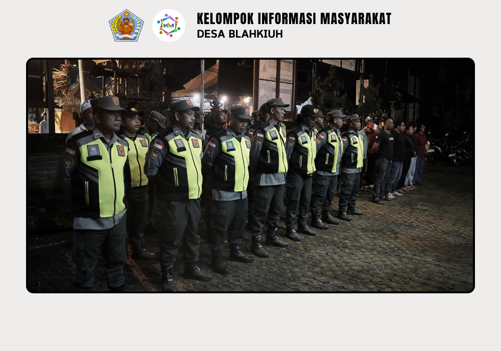 Linmas Desa Blahkiuh Melaksanakan Ronda di Wilayah Desa Blahkiuh - Image 5