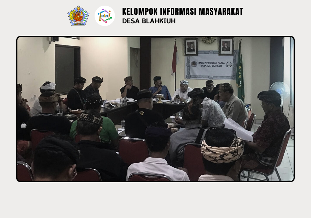 MUSYAWARAH DESA MEMBAHAS NGADEGAN BENDESA ADAT DAN PEMBENTUKAN PANITIA - Image 2