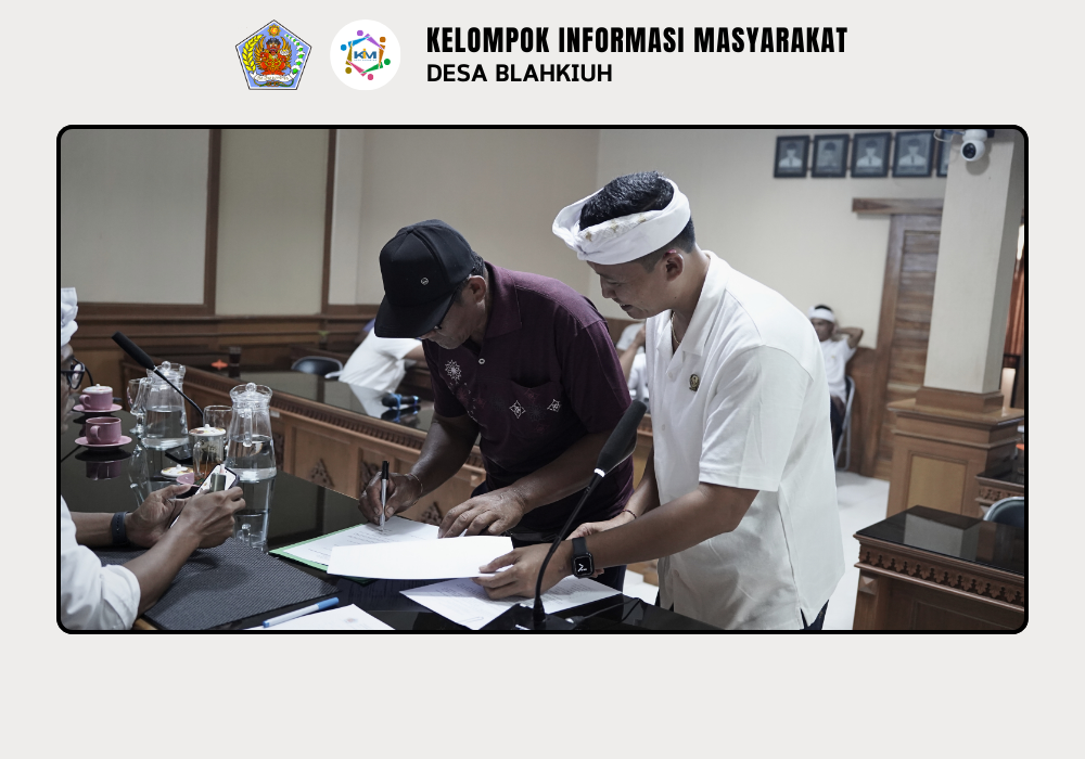 Serah Terima Pekerjaan Kegiatan Pembangunan di Desa Blahkiuh - Image 10